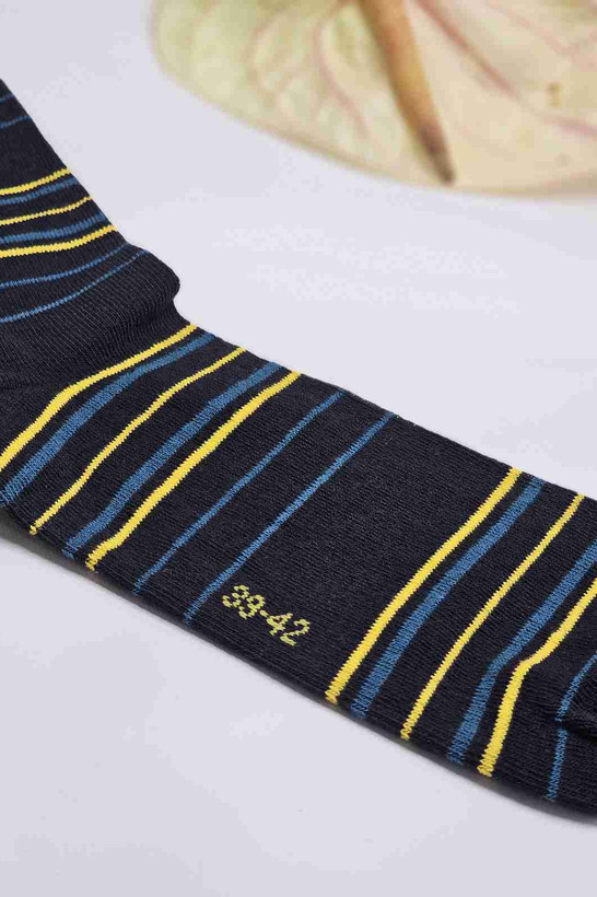 کلوزآپ بافت جوراب راهراه