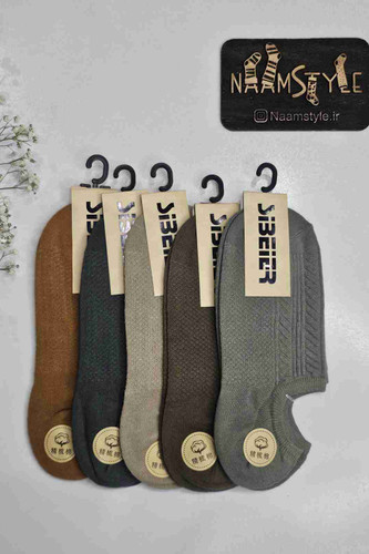 جوراب زیر قوزکی بافتی ساده طوسی، مناسب استفاده روزانه و داخل کفش