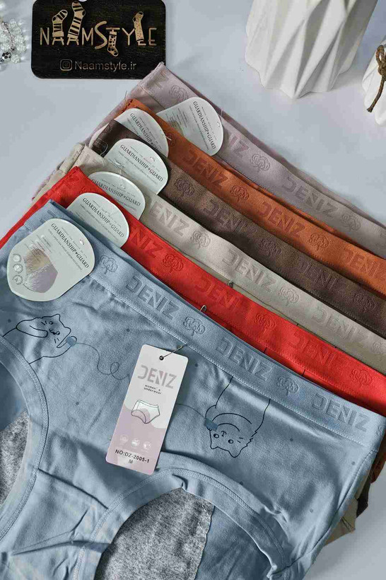 شورت پریودی نخی زنانه با طراحی راحت و رنگبندی متنوع