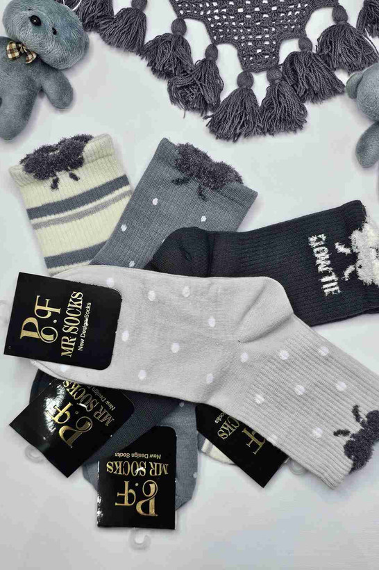 مجموعه جوراب موهر طرحدار - رنگهای متنوع