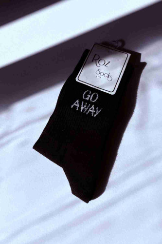 جوراب ساقدار مشکی GO AWAY